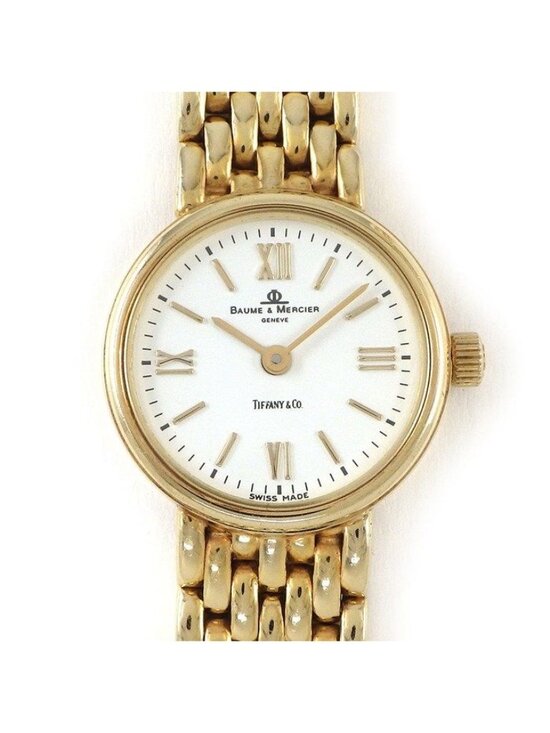 Tiffany & Co Baume Mercier Watch Name White Dial Roman Index Quartz Analog main image 7
